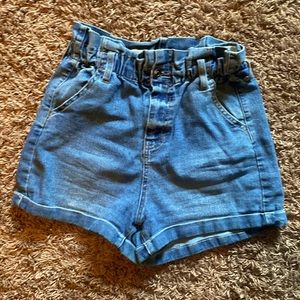 Blue jean shorts